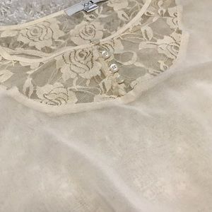 Forever 21 blouse with lace top